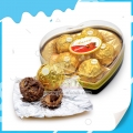 Смачний гарячий продукт, 5 шт. шоколаду в коробці у формі серця 