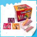 Смішні фруктові цукерки Loka CC Stick з 3-кольоровою прес-цукеркою 